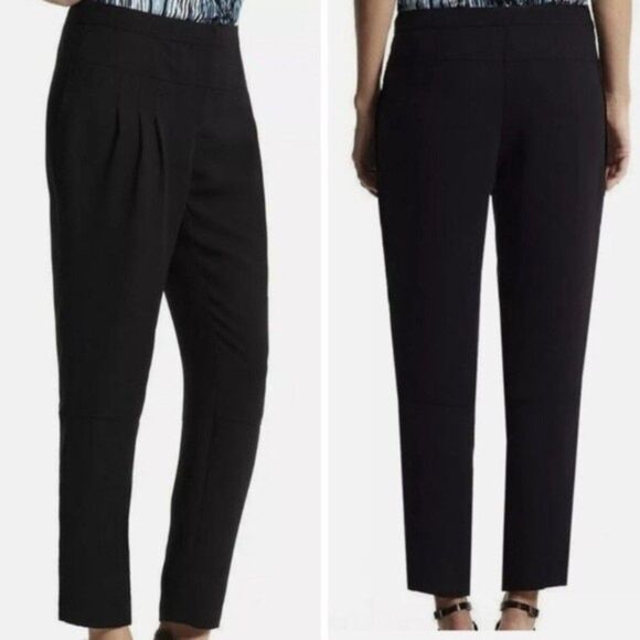 DEREK LAM for Design Nation Black Pleated Ankle Pants - Picture 1 of 4